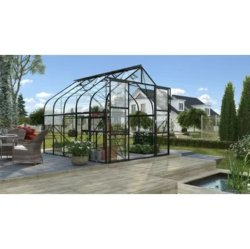 Skleník LG4230 Skleník VITAVIA DIANA 8300 čiré sklo 3 mm černý