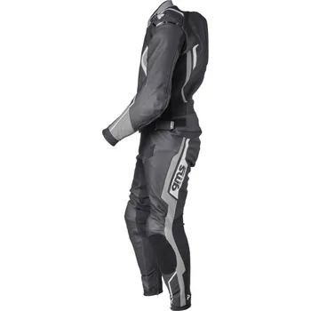 Moto kombinéza 2pcs leather suit GMS GR-1 ZG70000 černo-šedo-bílá 106H ZG70000-391-106