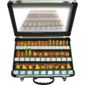 Příslušenství k frézce 06011141 35-ti dílná sada tvarových fréz do dřeva PROMA FRB-35