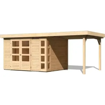 CDATA[Podrobnosti o produktu LG2996 Dřevěný domek KARIBU KERKO 6 (82931) šedý LG2996 Vnější rozměr š 302 x h 306 cm.…
PEDDY.cz
![Zahradní stavba LG2983 Dřevěný domek KARIBU KERKO 5 + přístavek 240 cm (9193) natur