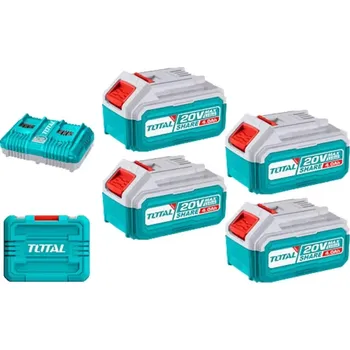 TFBCLI20244 Sada baterií 20V 4x4,0 Ah + nabíječka INDUSTRIAL TOTAL