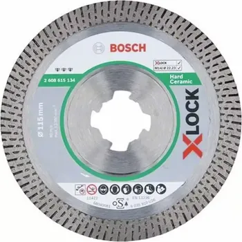 Řezný kotouč 2608900657 Diamantový řezný kotouč EXPERT HardCeramic X-LOCK 115 × 22,23 × 1,4 × 10 mm Bosch