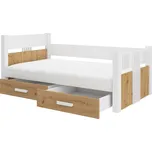 Dřevěná jednolůžková postel s matraci Bibi adrk barevné provedení: bílá_artisan