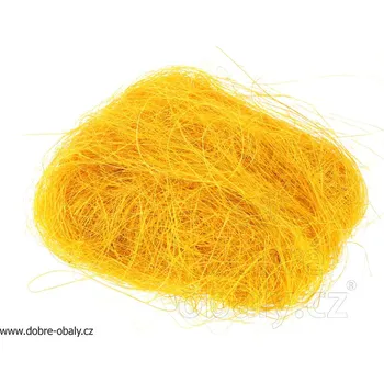 Dekorační sisal ŽLUTÝ, 30 g