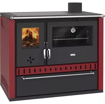 Sporák na tuhá paliva 987 Sporák na tuhá paliva bordó Prity GT FS S DR, pravý + DÁREK ZDARMA!