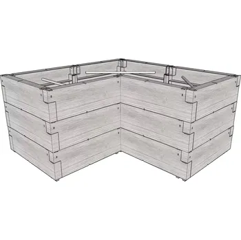 Vyvýšený záhon LG3176 Vyvýšený záhon JUWEL TIMBER ERGOLINE L