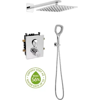 Vodovodní baterie SADAECO52RT Sprchová sada podomítková termostatická ECO+ chrom Novaservis
