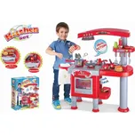 690667 Hračka G21 Dětská kuchyňka velká s příslušenstvím červená