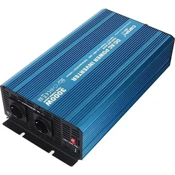 Měnič napětí 52901099 Napěťový měnič Carspa P3000U-122 12V, 230V+USB 3000W, čistá sinusovka