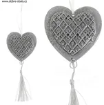 Závěsná dekorace SRDCE cementové 10 cm