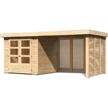 CDATA[Podrobnosti o produktu LG1709 Dřevěný domek KARIBU ASKOLA 4 plus přístavek 240 cm (73247) natur LG1709 Základní…
PEDDY.cz
![Zahradní domek LG3225 Dřevěný domek KARIBU ASKOLA 2 + přístavek 280 cm včetně zadní a boční stěny (9169) natur