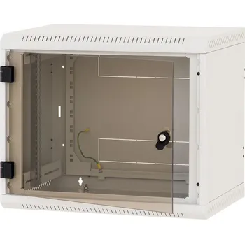 Stavebniny Triton 19" rozvaděč jednodílný 18U/400mm, celoskleněné dveře