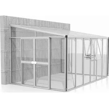 Skleník LG3836 Skleník VITAVIA ATHENA 10200 sklo 3 mm + PC 10 mm stříbrný