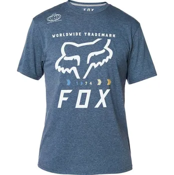 Pánské tričko FOX Murc Fctry Ss Tech Tee, Heather Deep Cobalt, LFS18F (22083-493-MASTER) (Velikost: XL) 22083-493-MASTER