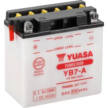 Motobaterie Yumicron akumulátor bez kyseliny YUASA YB7-A 102131