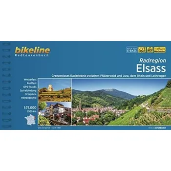 Cizojazyčná kniha Elsass Radregion zw. Pfalzerwald & Jura, Rhein & Lothringen