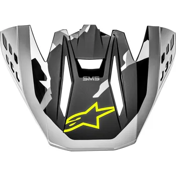 Motodoplněk kšilt pro přilby S-M5 ROVER, ALPINESTARS (žlutá fluo/šedá/maskáč, verze ECE 22.05) 8983821-1592-TU