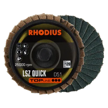 Brusný kotouč RHODIUS Brusný kotouč se zirkonovými lamelami LSZ QUICK 51 P120 TOPline