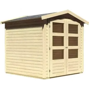 Zahradní domek LG1754 Dřevěný domek KARIBU AMBERG 2 (82971) natur