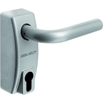 Dveřní kování ASSA ABLOY ASSA ABLOY A220, štít, klika, stříbrná