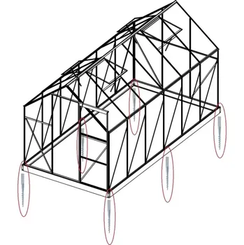 Vrut LG1491 Sada 8 zemní vruty (modely 8x7, 8x10, 8x12, 6700 - 9900)