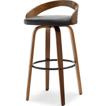 Křeslo Mebel Partner Haime (ořech tmavý)