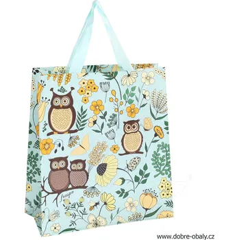 Taška na opakované použití 14 l - SOVY modrá - Taška na opakovan