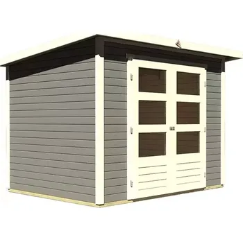 Zahradní domek LG1716 Dřevěný domek KARIBU STOCKACH 3 (82979) tm. Šedý
