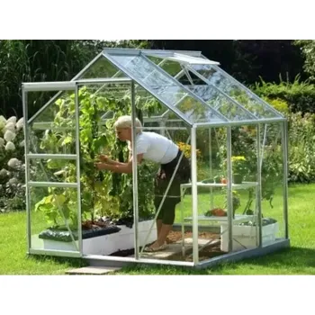 Skleník LG1027 Skleník VITAVIA VENUS 5000 čiré sklo 3 mm stříbrný