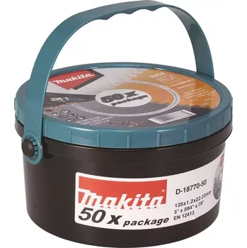 Řezný kotouč D-18770-50 Kotouč řezný nerez 125x1,2x22,23mm, 50ks Makita