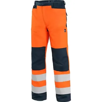 montérky 111200920550 Kalhoty Canis CXS HALIFAX, výstražné se síťovinou, pánské, oranžovo-modré vel. 50