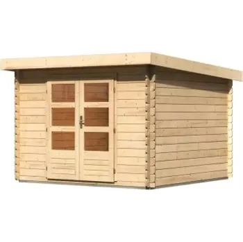 CDATA[Podrobnosti o produktu LG2983 Dřevěný domek KARIBU KERKO 5 plus přístavek 240 cm (9193) natur LG2983 Vnější rozměr…
v 2 obchodech
![Zahradní stavba LG2841 Dřevěný domek KARIBU BASTRUP 5 (73287) natur