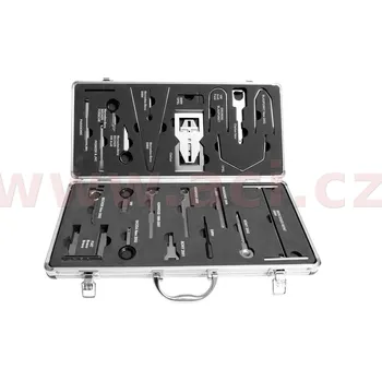 Nářadí na motocykly sada pro demontáž rádíí a navigací (VW, Audi, BMW, Ford, Opel, MB, Fiat, Porsche) 46 ks v ALU kufříku 7RW46