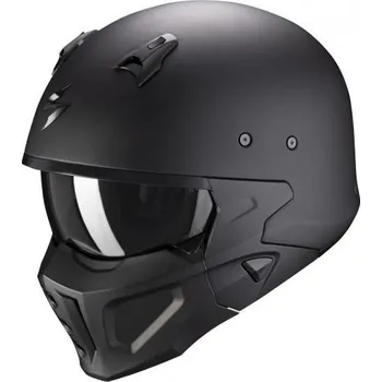 Helma na motorku Moto přilba SCORPION COVERT-X solid černá matná (Velikost: XS) MCF_13468