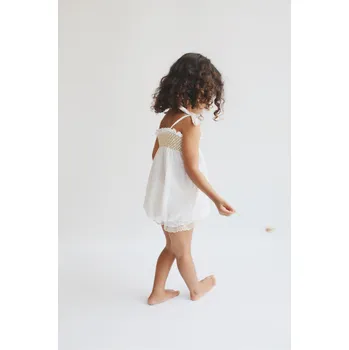 Dětský overall LiiLU dívčí mušelínový overal Velikost: 86 100% organická bavlna