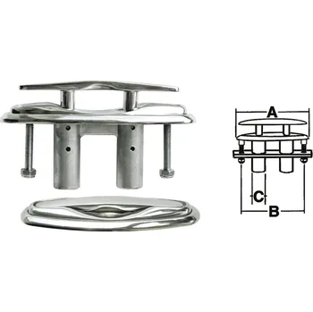 Člun NUTICHE Nerezový vazák zapuštěný zaklapávací délka: 173mm