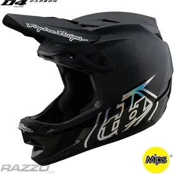 Helma na motorku Downhill helma TroyLeeDesigns D4 Carbon Helmet MIPS Stealth Black 2026 S
