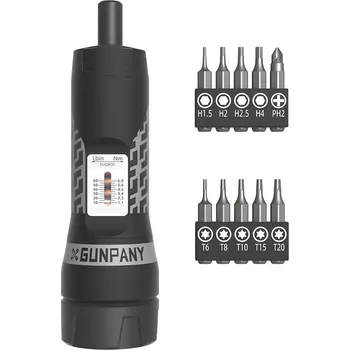 Multifunkční nůž Vector Optics VO momentový šroubovák se sadou bitů - Černá