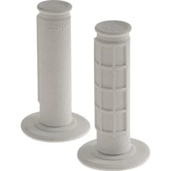 gripy motokrosové "DUAL DENSITY 50/50", MIKA (bílé) MK-DUAL-WH