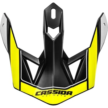 Helma na motorku kšilt pro přilby Cross Pro 2, CASSIDA (žlutá fluo/černá/bílá) NEMÁ