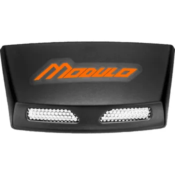 Helma na motorku zadní kryty ventilace pro přilby Modulo 2.0, CASSIDA (černá matná, vč. oranžového loga) 2H936913
