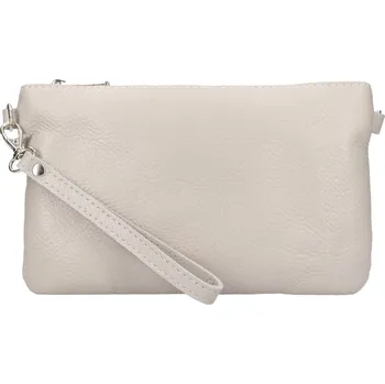 Kabelka Dámské kožené plesové psaníčko Italia Tea - šedá