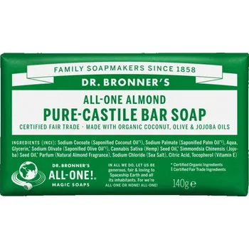 Mýdlo Dr. Bronner’s Almond tuhé mýdlo 140 g