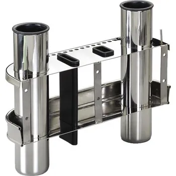 Člun NUTICHE Nerezový nástěnný držák na 2 pruty a doplňky