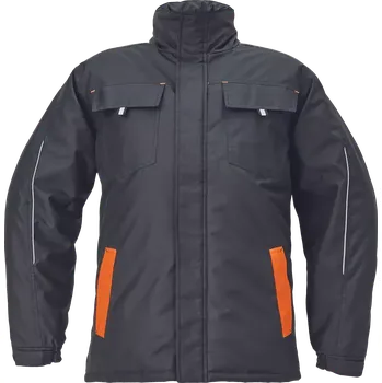Cerva MAX VIVO Pánská zimní bunda černo / oranžová 4XL 03310037C1007