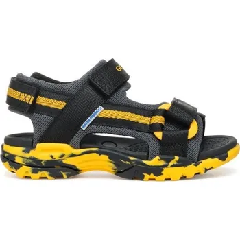 Chlapecké sandály Chlapecké sandály Geox J BOREALIS B. E 30 Černá, Šedá, Žlutá