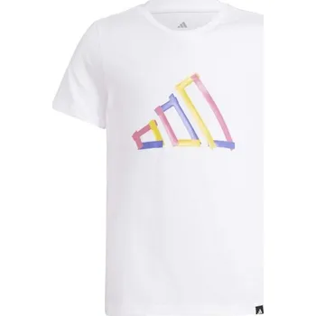 Dětská móda Dětské tričko adidas BIG LOGO TEE 140 Bílá, Mix