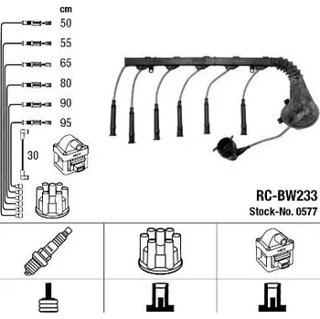 Zapalovací kabel Sada kabelů pro zapalování NGK 0577