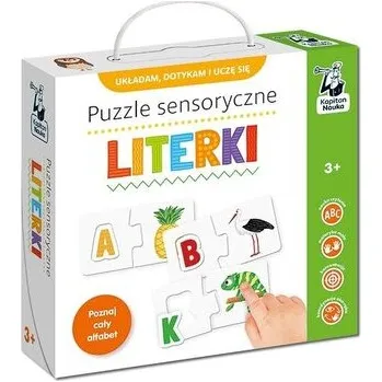 Puzzle Kapitan Nauka. Puzzle sensoryczne. Literki