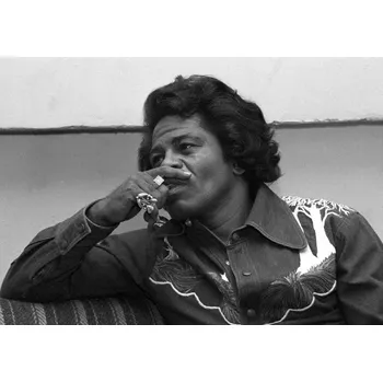 Plakát Plakát, Obraz - James Brown during Daily News interview